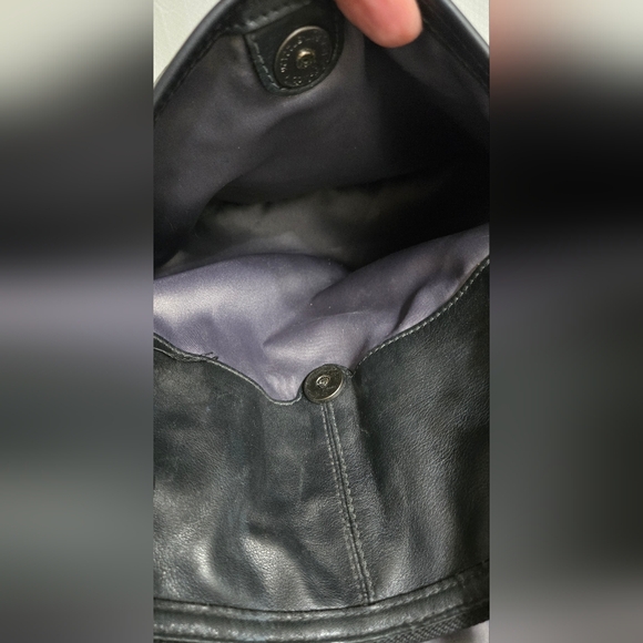 EUC RARE Coach Studded Flagship Leather Ella Black & Gunmetal Satchel - Picture 14 of 16